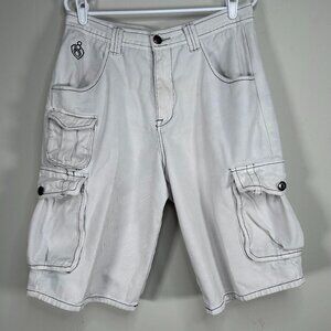 "Eight 732" Cargo Shorts Men's 36 Off-White 8/732nd Street Logo Casual